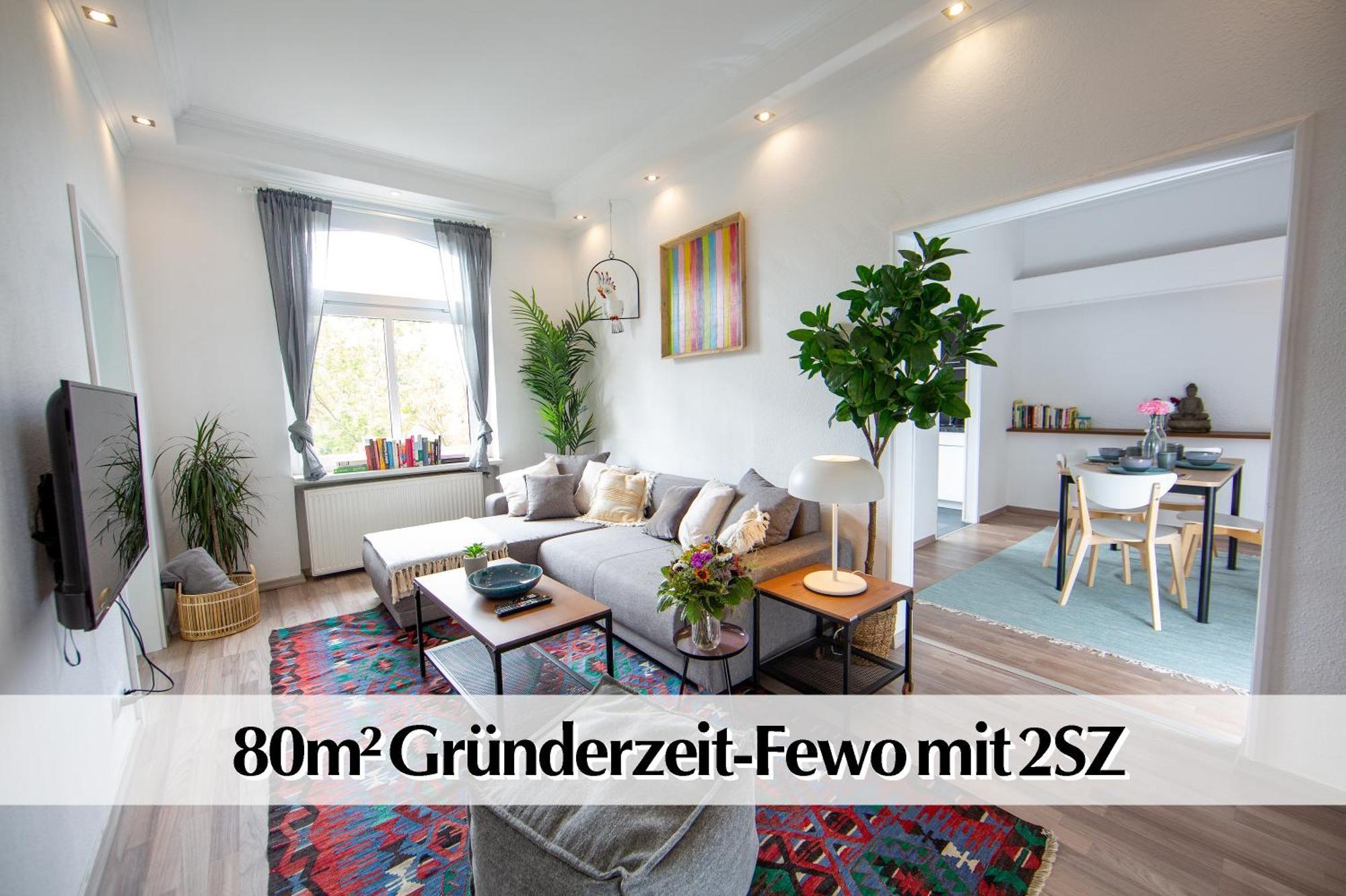 80M2 3R Wohnung Mit Privatem Parkplatz, Kingsize Betten, Smart-Tv, Etc Ерфурт Екстер'єр фото